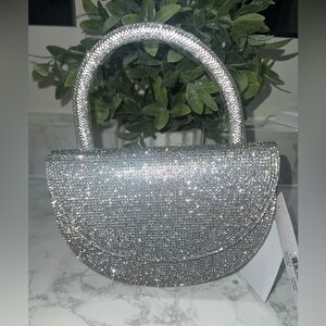 Sparkling Silver Clutch